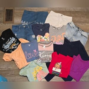 Girls Shorts, Tops, Leggings Bundle Sz 10-12 EXCELLENT